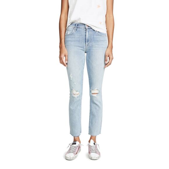 Mother The Rascal Ankle Snippet Slim Straight Jean Blast from the Past 25